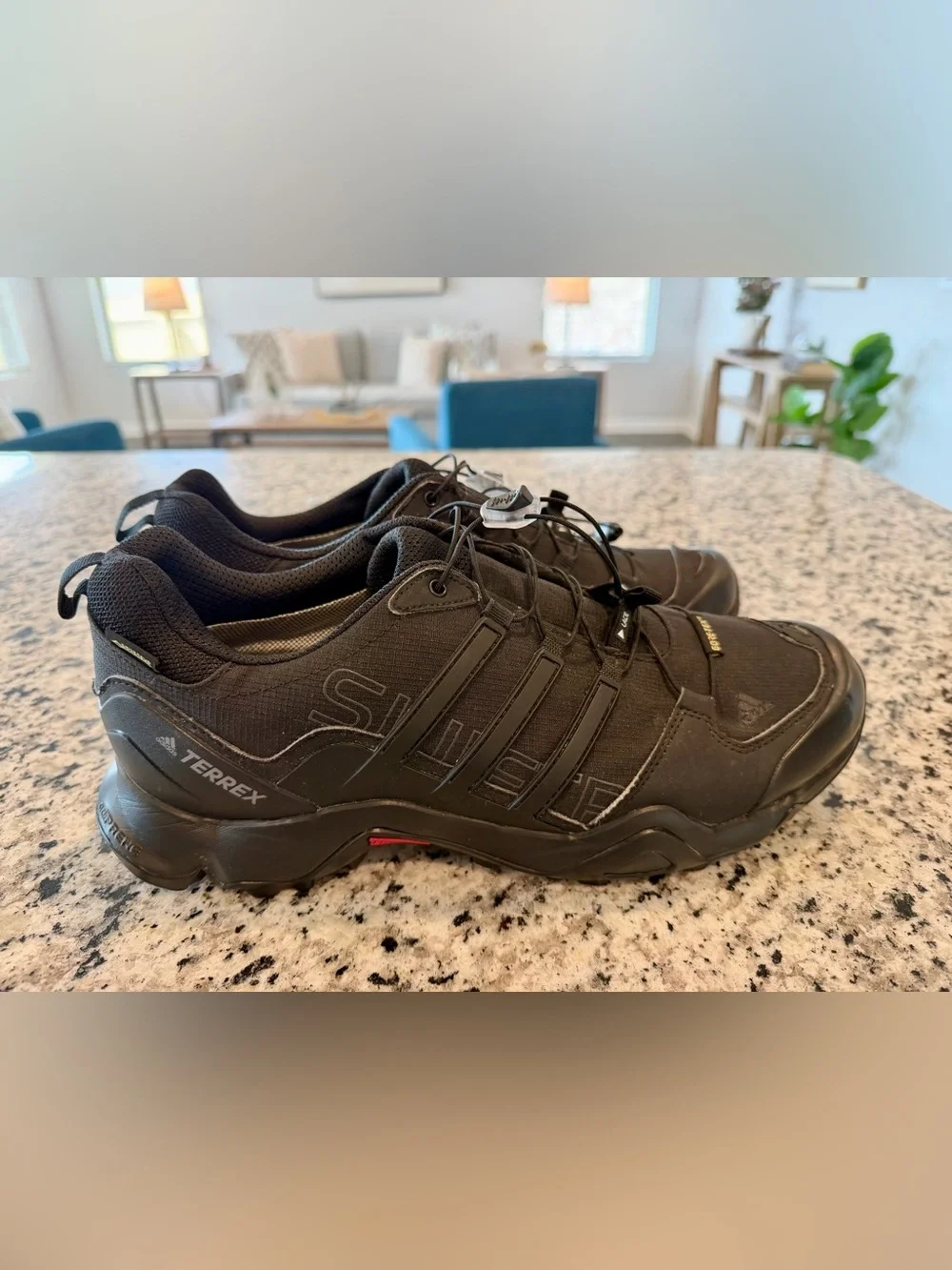 Adidas Terrex Swift R2 GTX Shoes Men's Size 11 Goretex Black Hiking Sneakers